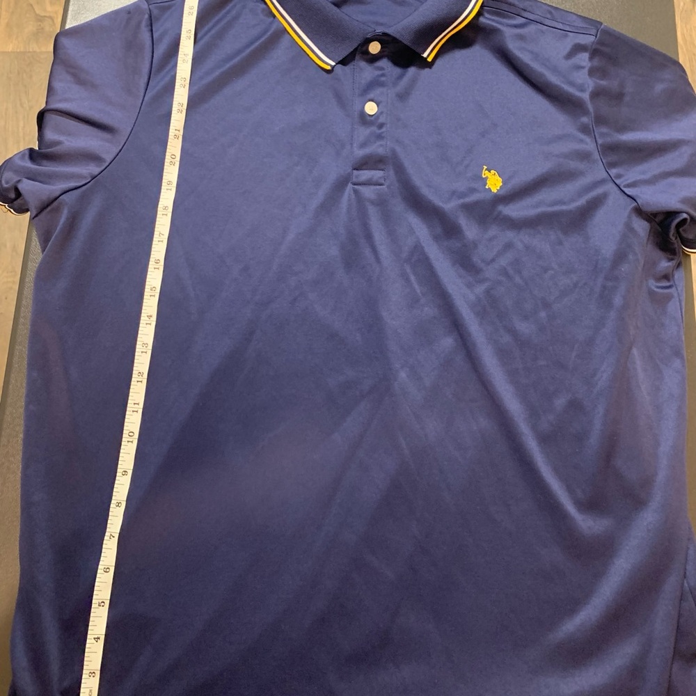 Men's Navy Blue U.S. Polo Assn. Shirt (Size: L)